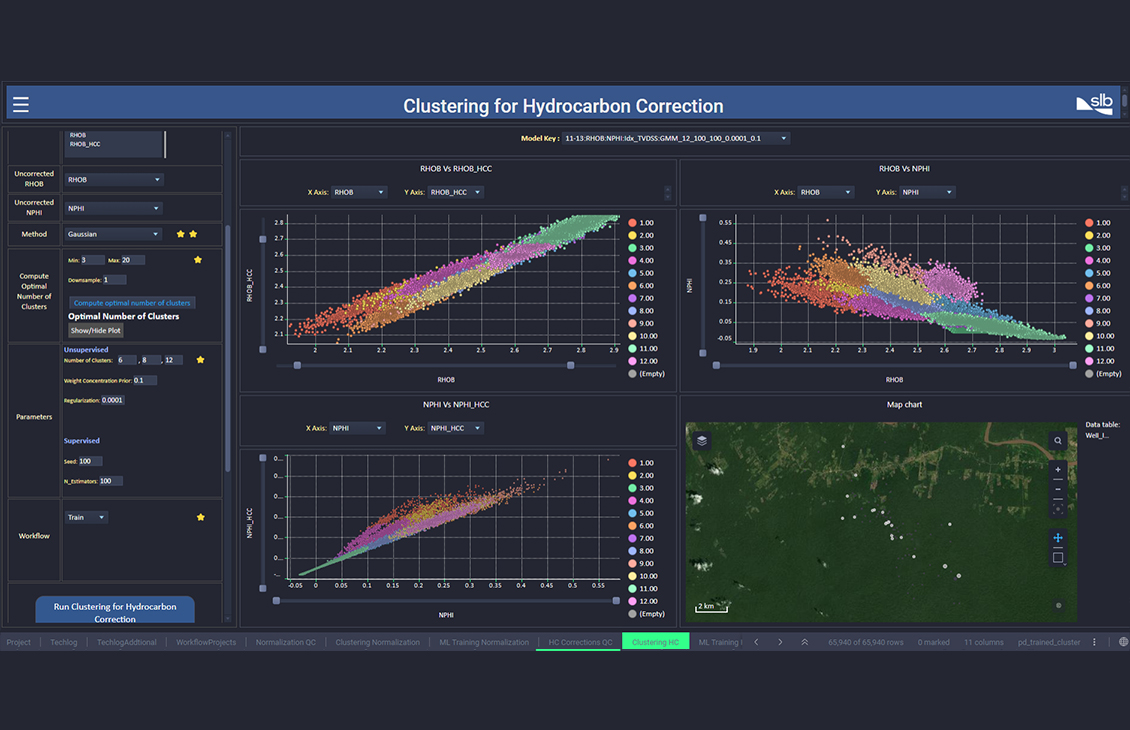 Alternative workflow and UI- ML Assisted Log Normalization and Hydrocarbon Correction_1