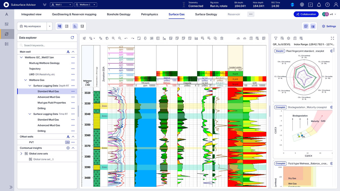 Subsurface advisor - Surface gas