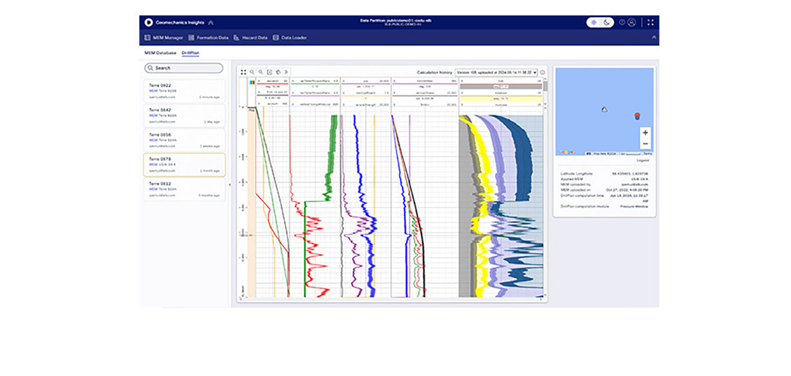 1D geomechanical earth model in geomechanics insights