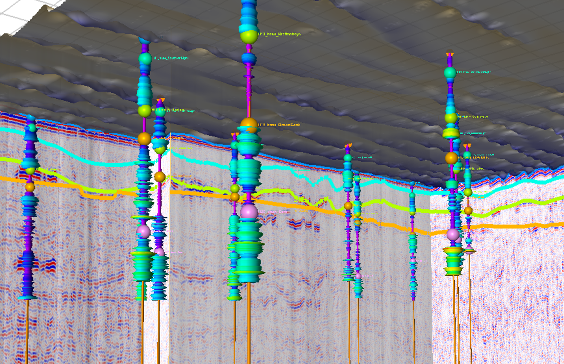 Software screen displaying and building 3D ground models.