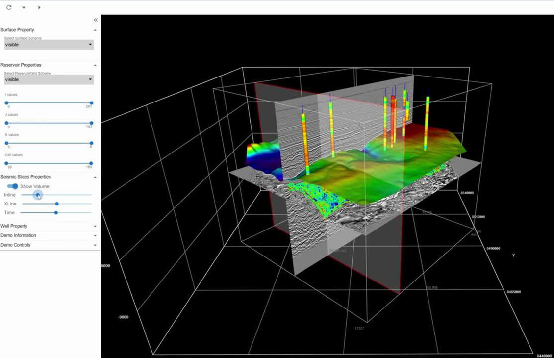 3D rendering for seismic and reservoir data