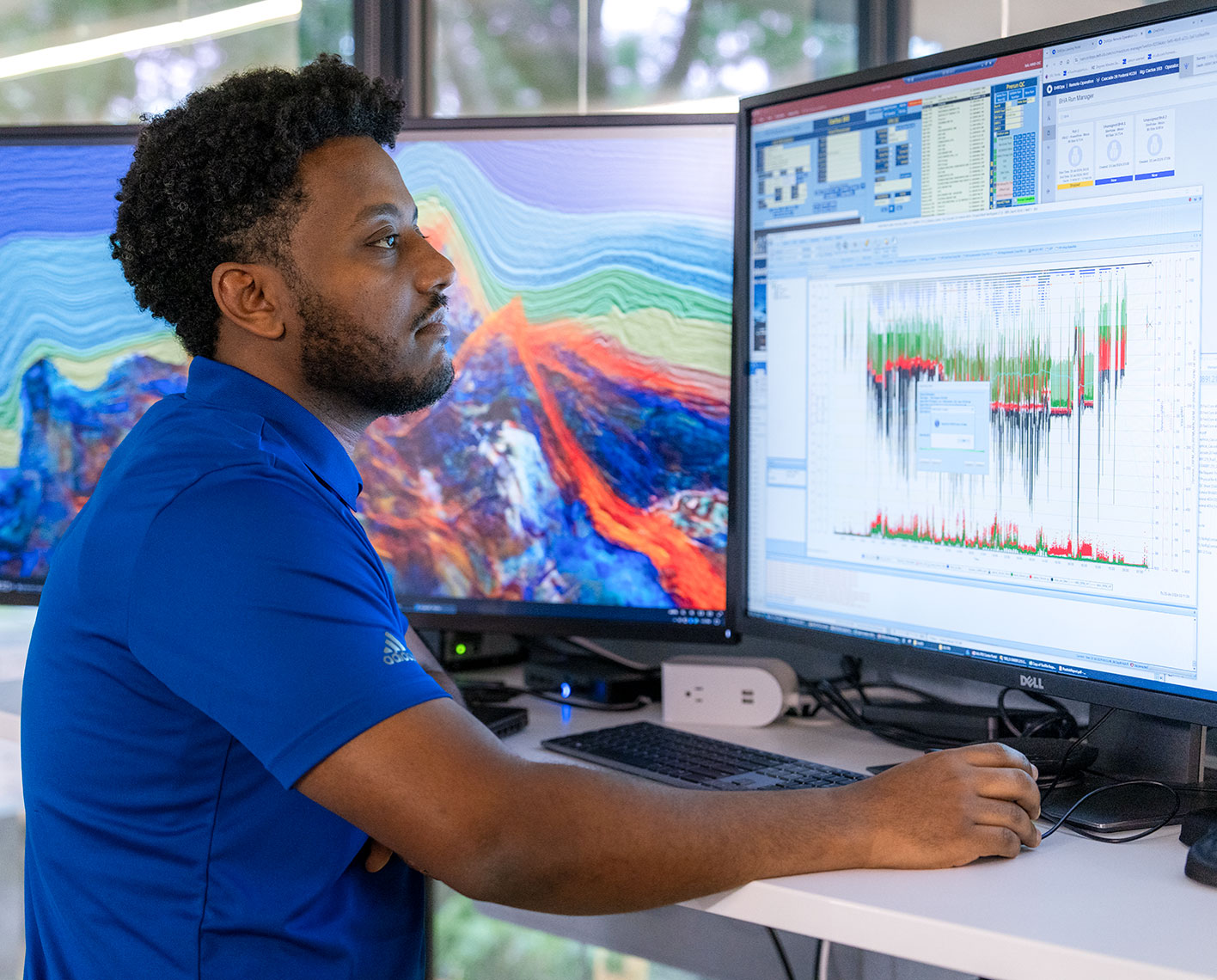 Hero image- man at a computer screen