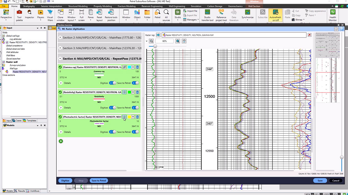 Machine Learning -  Raster digitization
