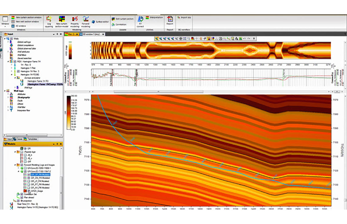 Petrel well correlation