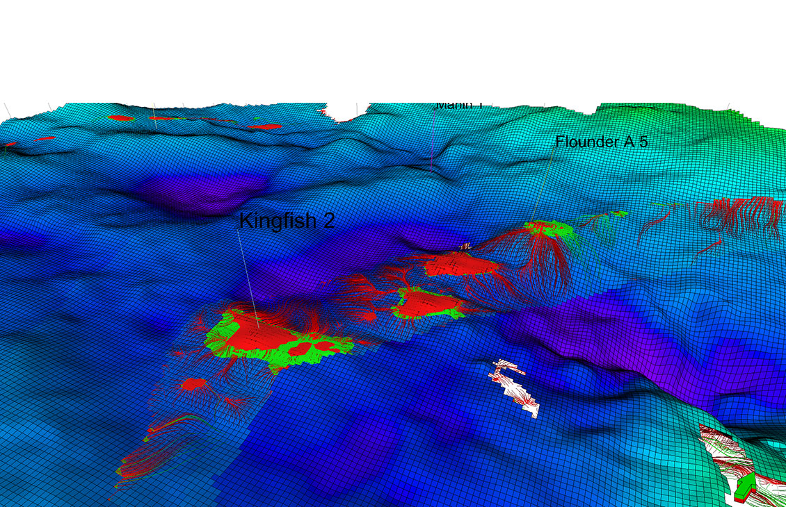 Petrel™ software providing direct access to Petromod software’s 1D, 2D, and 3D simulation results