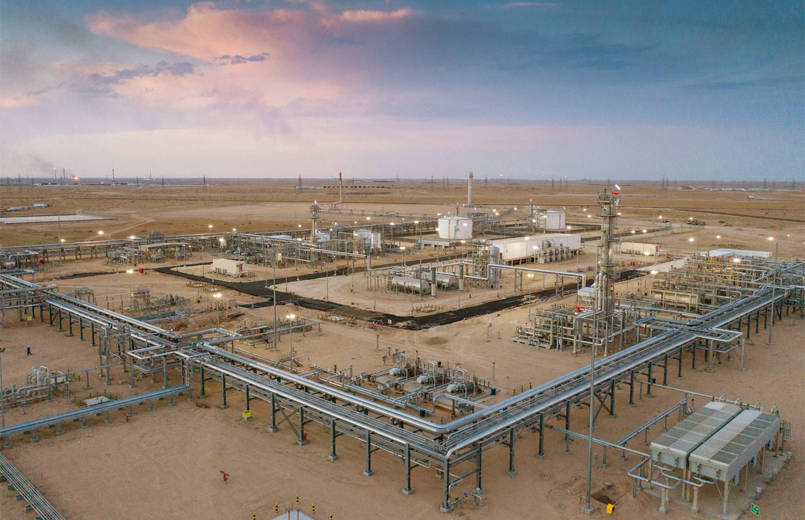 Symmetry filed - pipelines in landscape