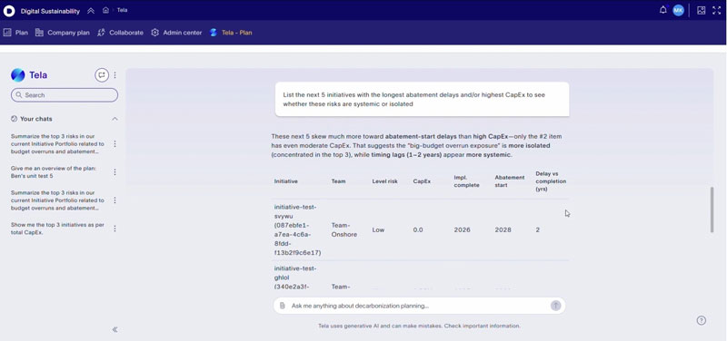 Decarbonization planning assistant