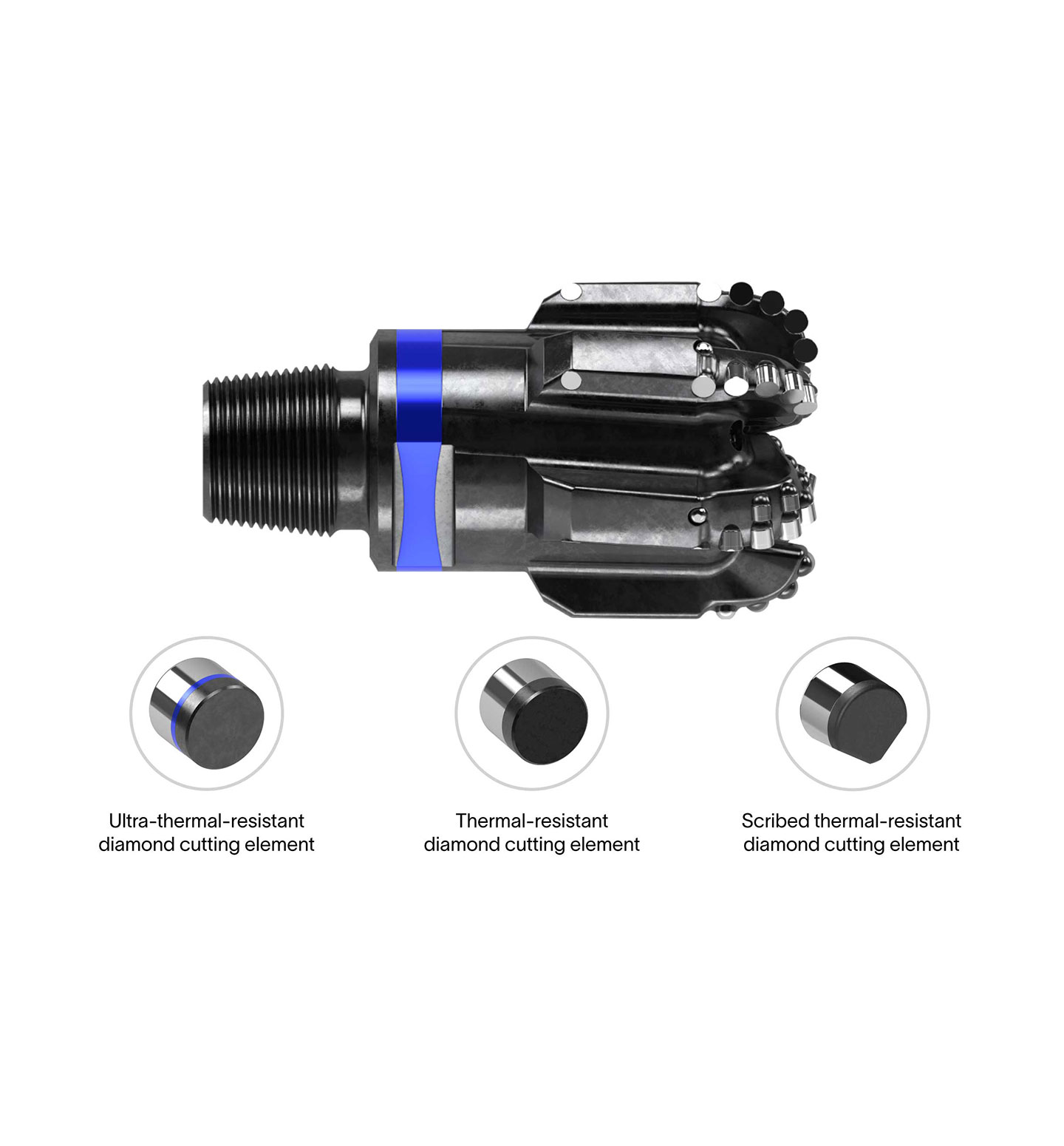 ThermoBlade thermal-resistant diamond element bit for geothermal applications