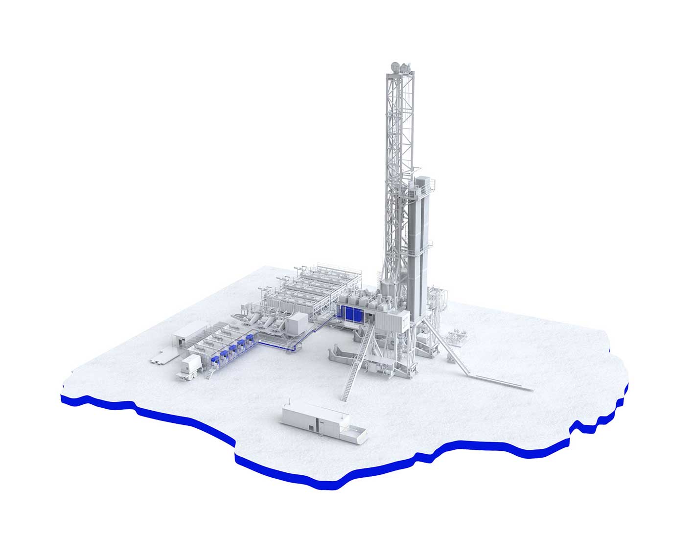 Photo showing part of a rig