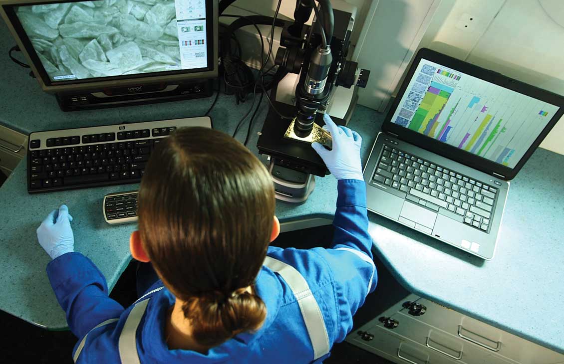 The EcoFlex service delivers near real-time lithological, mineralogical, and geochemical composition.