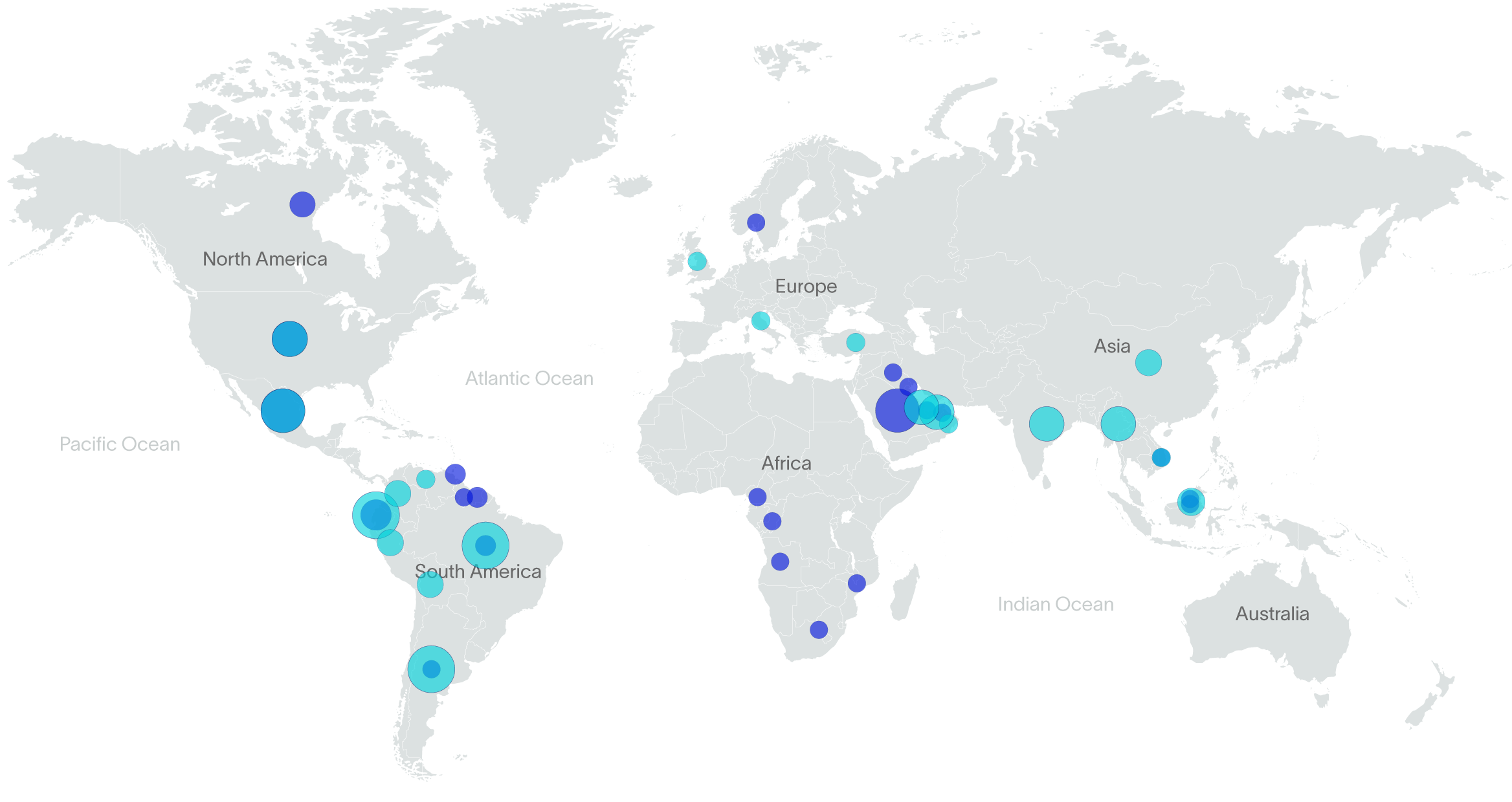 Map of locations where multiskilled crews are successfully deployed.