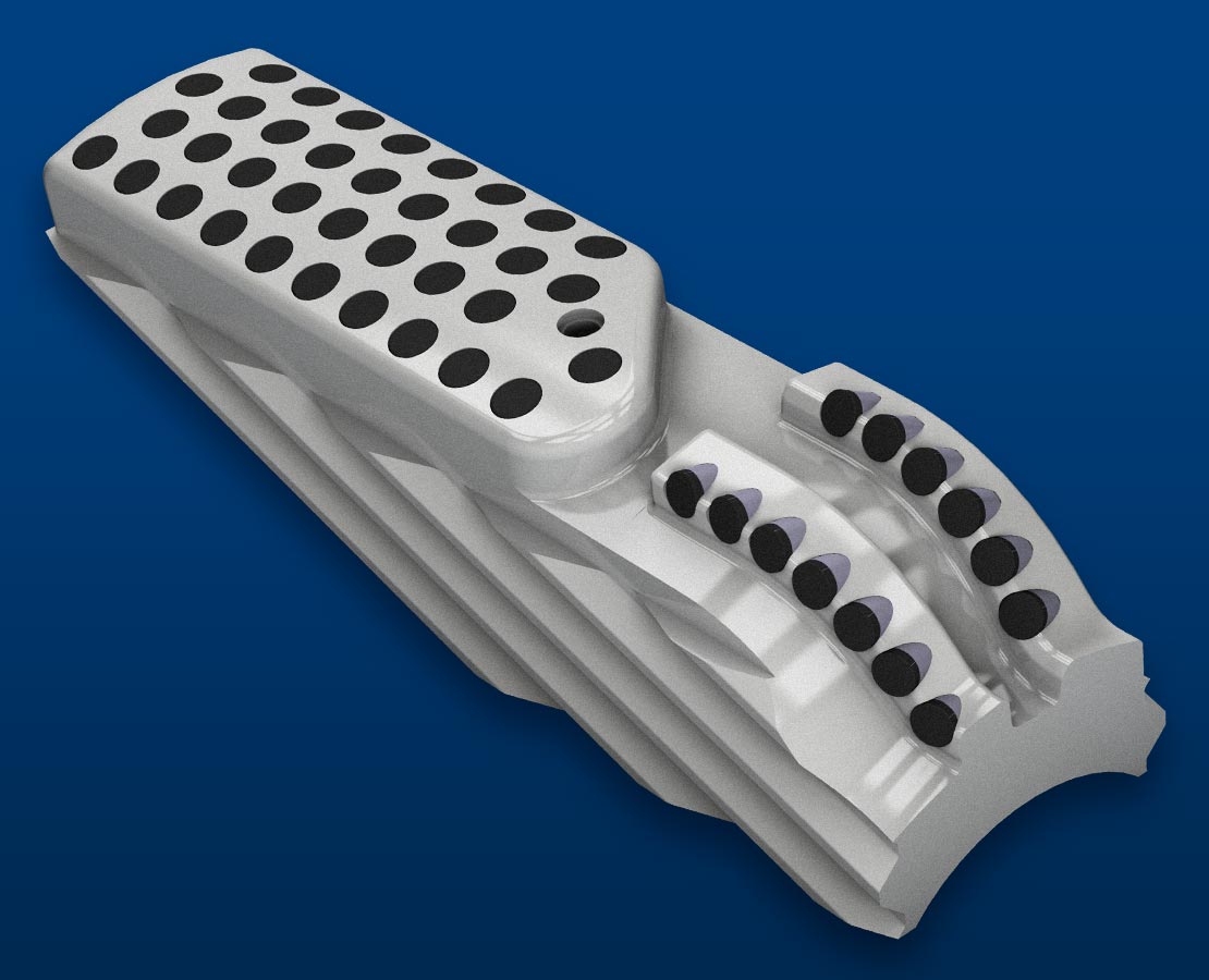 Cement cleanup blocks.