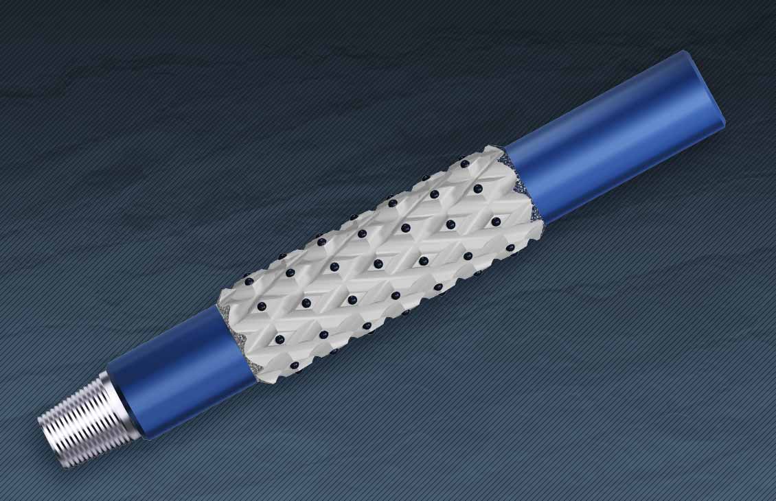 Diamond-enhanced reamer.