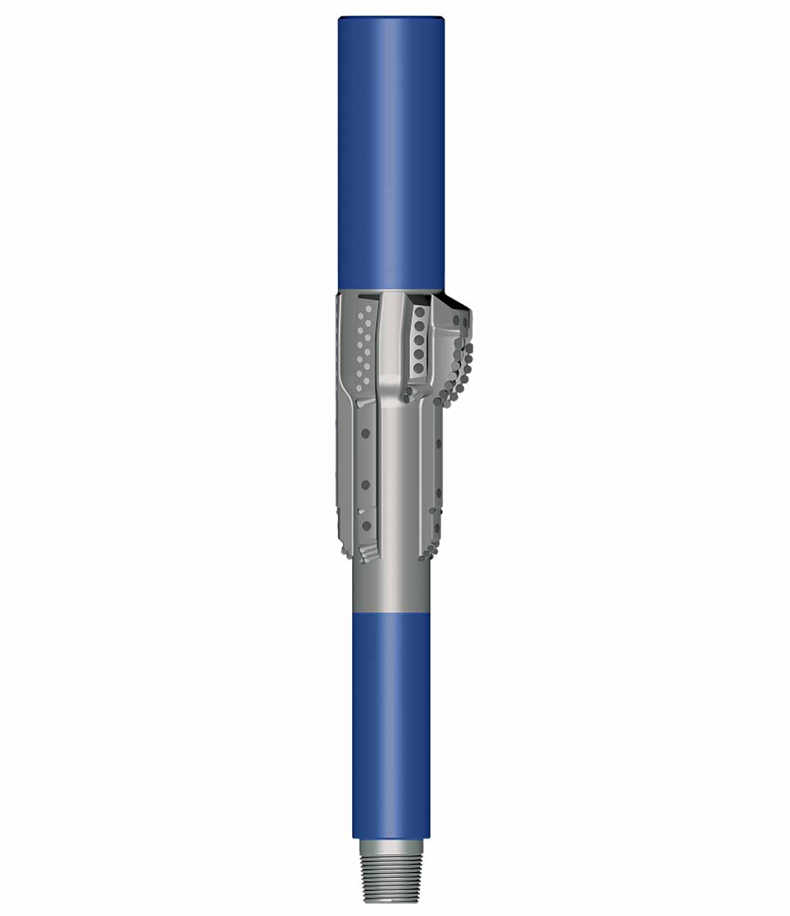Illustration of the Quad-D dual-diameter drift and drill reamer.