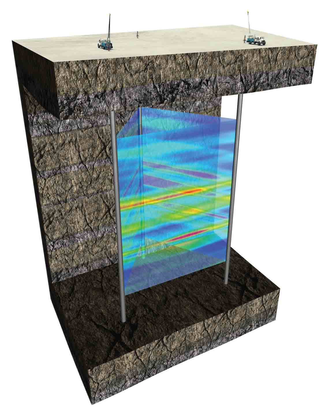  The DeepLook-EM crosswell acquisition system directly measures the resistivity of the reservoir between wells up to 3,280 ft apart.