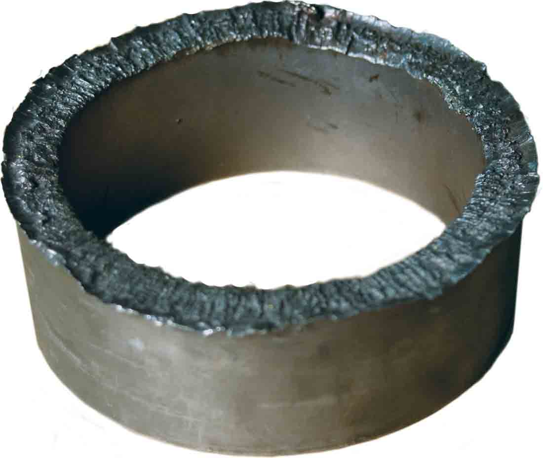 A pipe cut with PowerCutter.