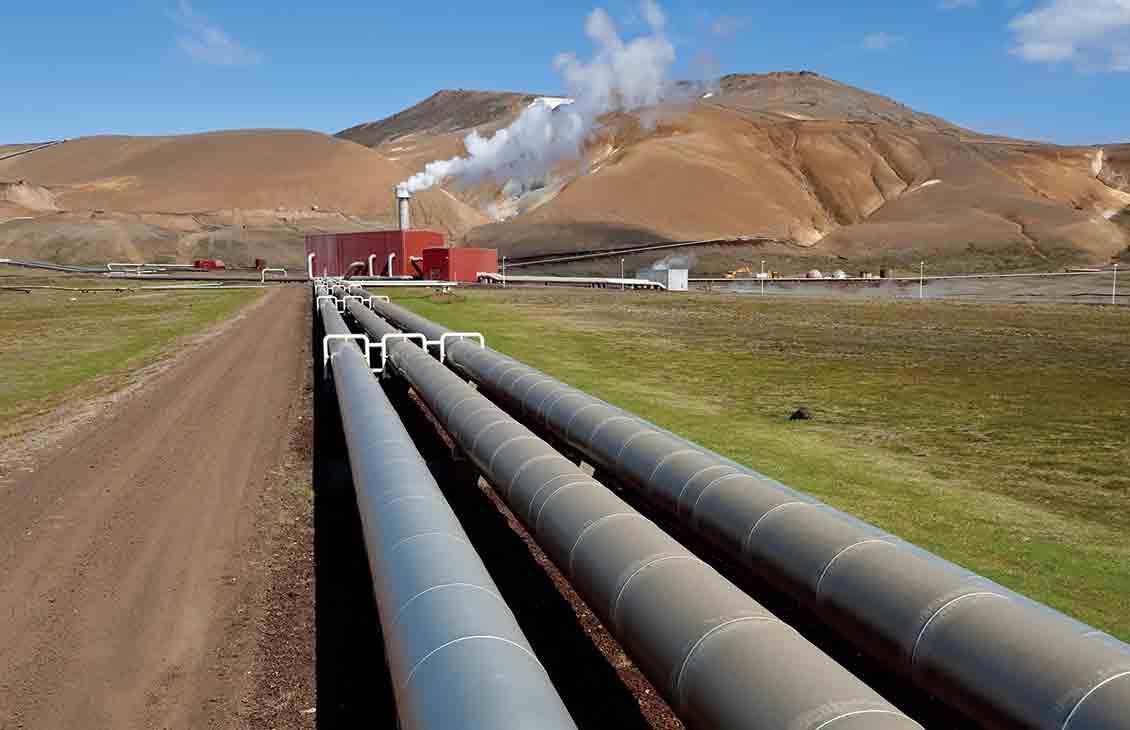 Geothermal plant.