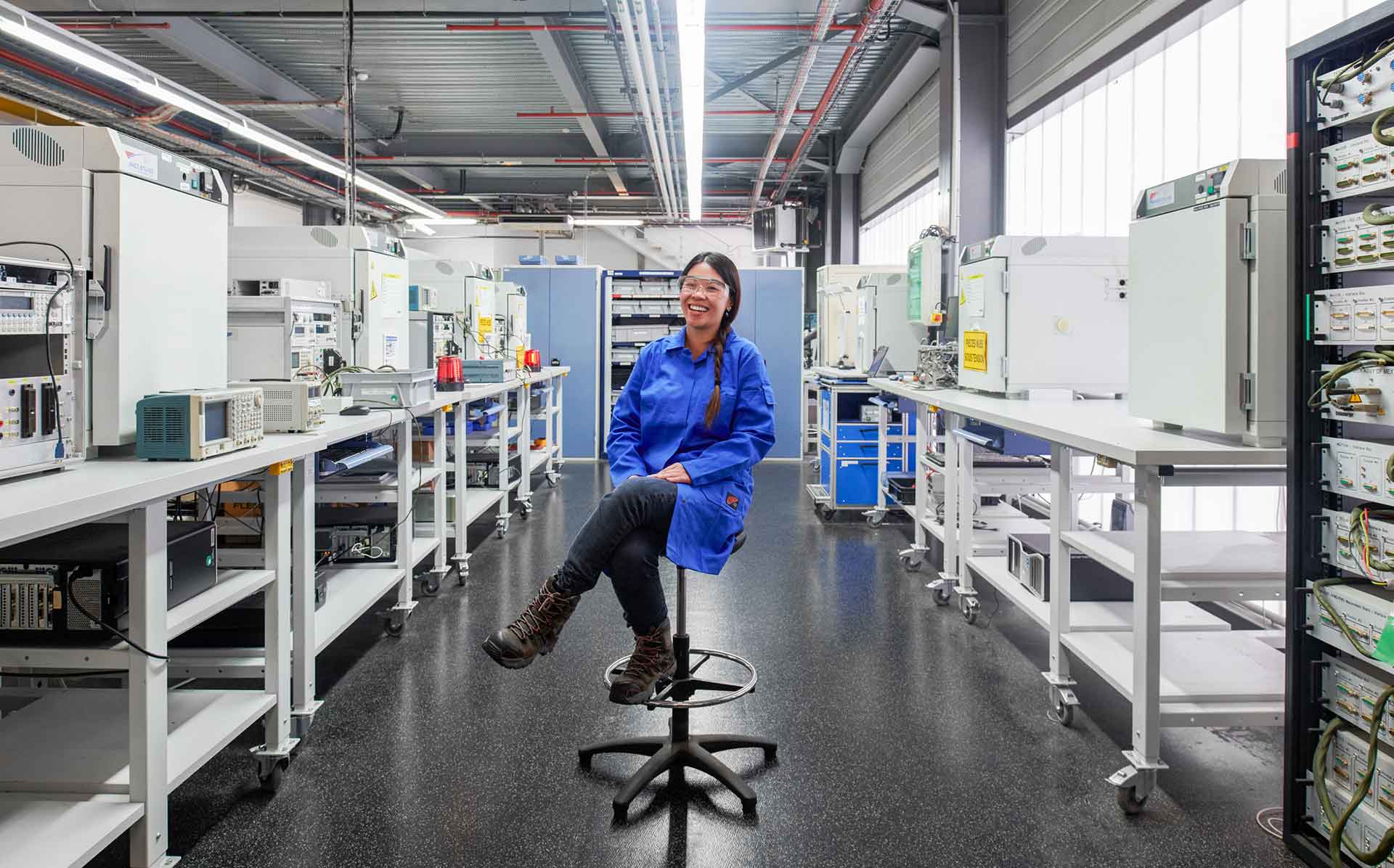 person in a lab