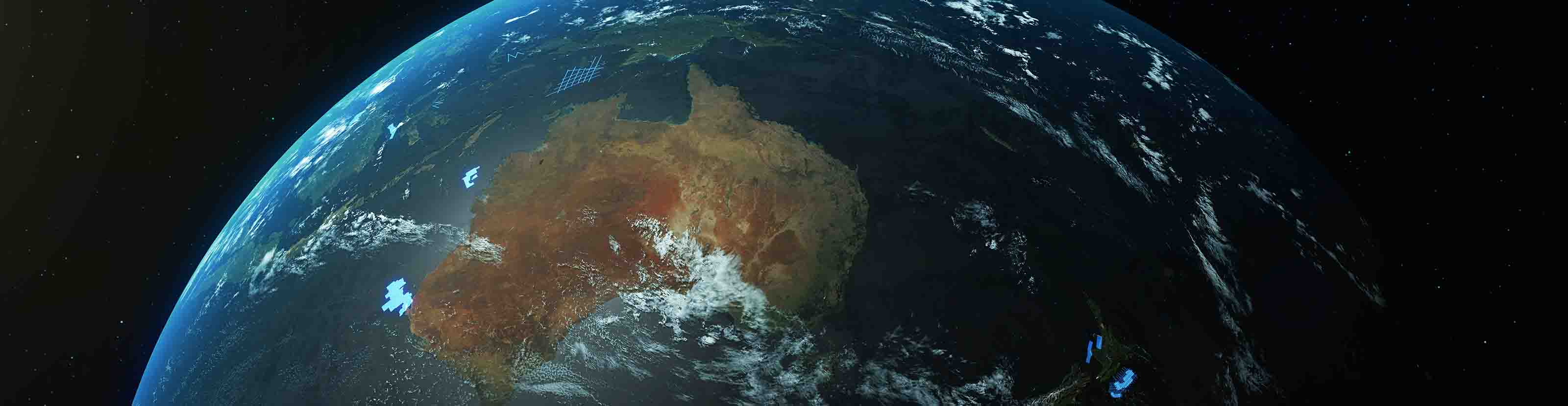 Photo of Earth from space spotlighting Australia.