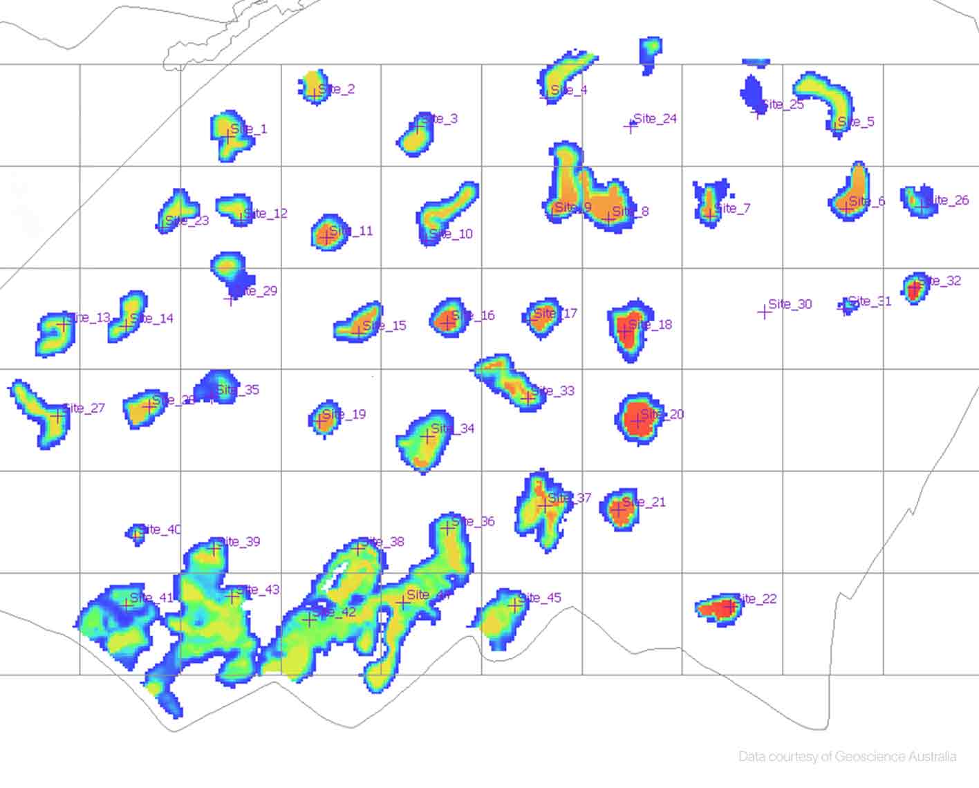Carbon storage site evaluation.