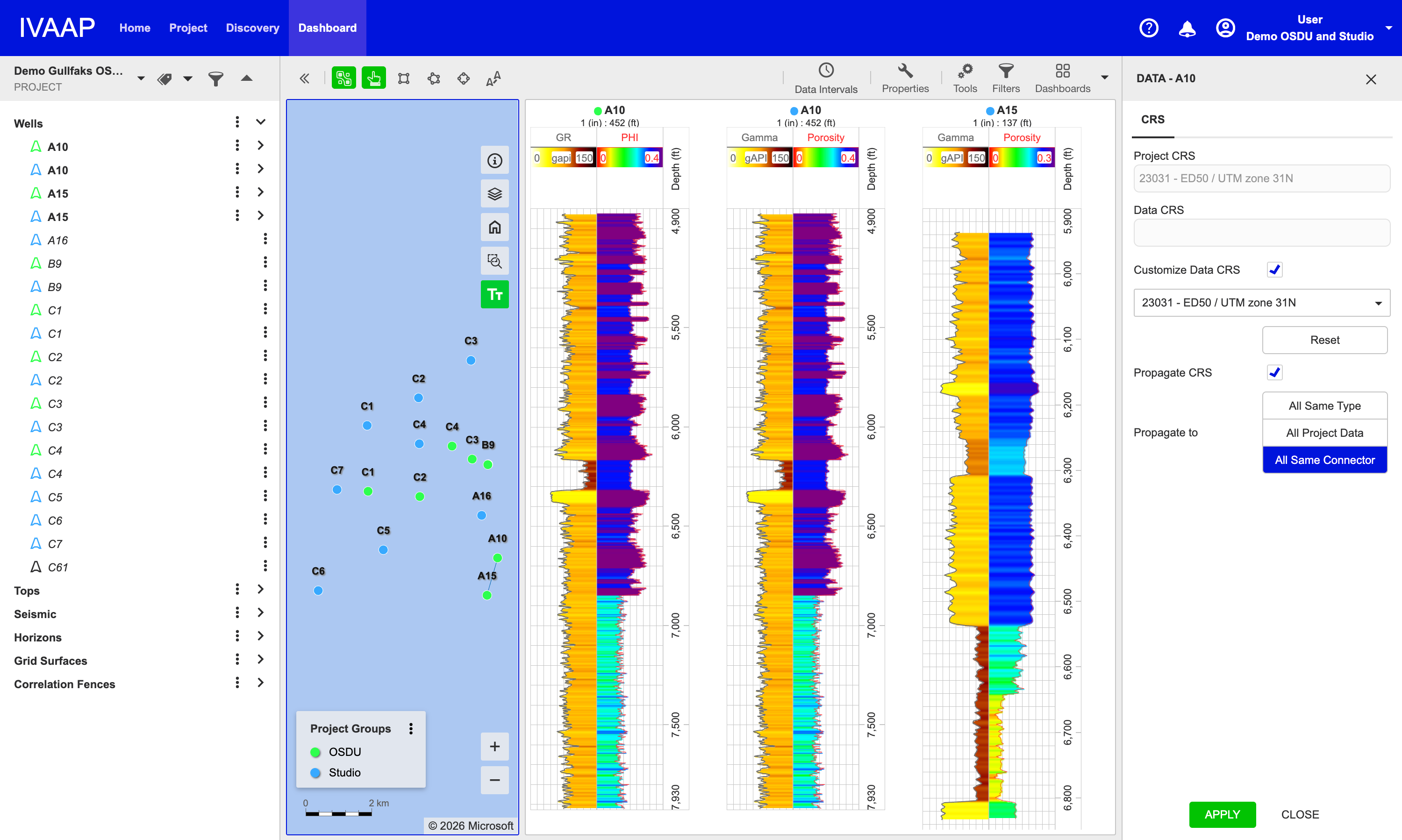 Coordinate Reference System (CRS) improvements IVAAP 2026.1