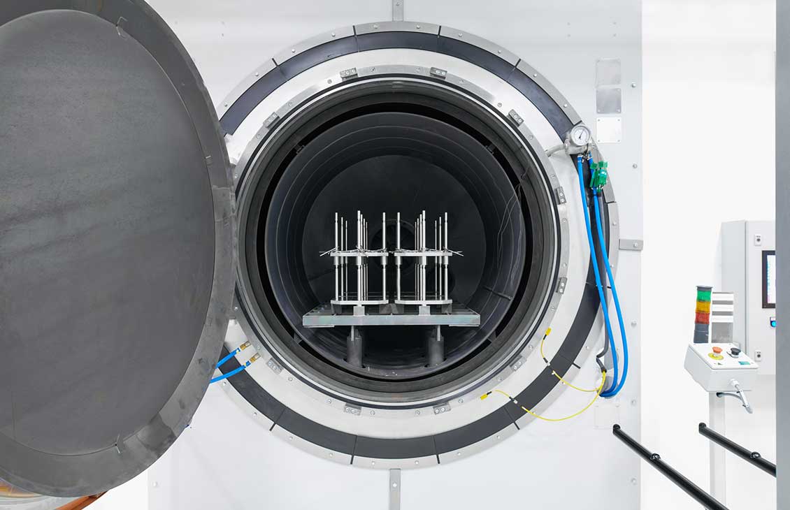 hydrogen equipment inside a kiln