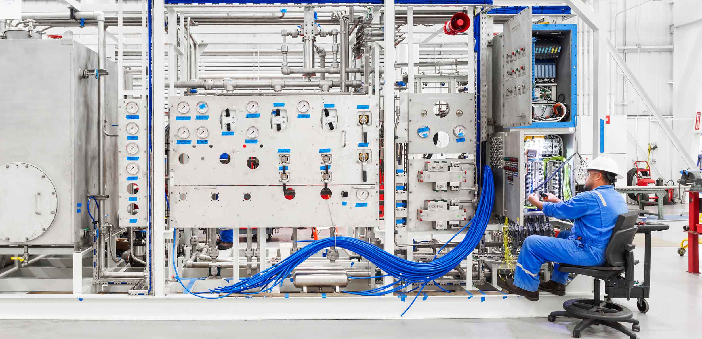 Worker in a Manufacturing Facility in Houston 