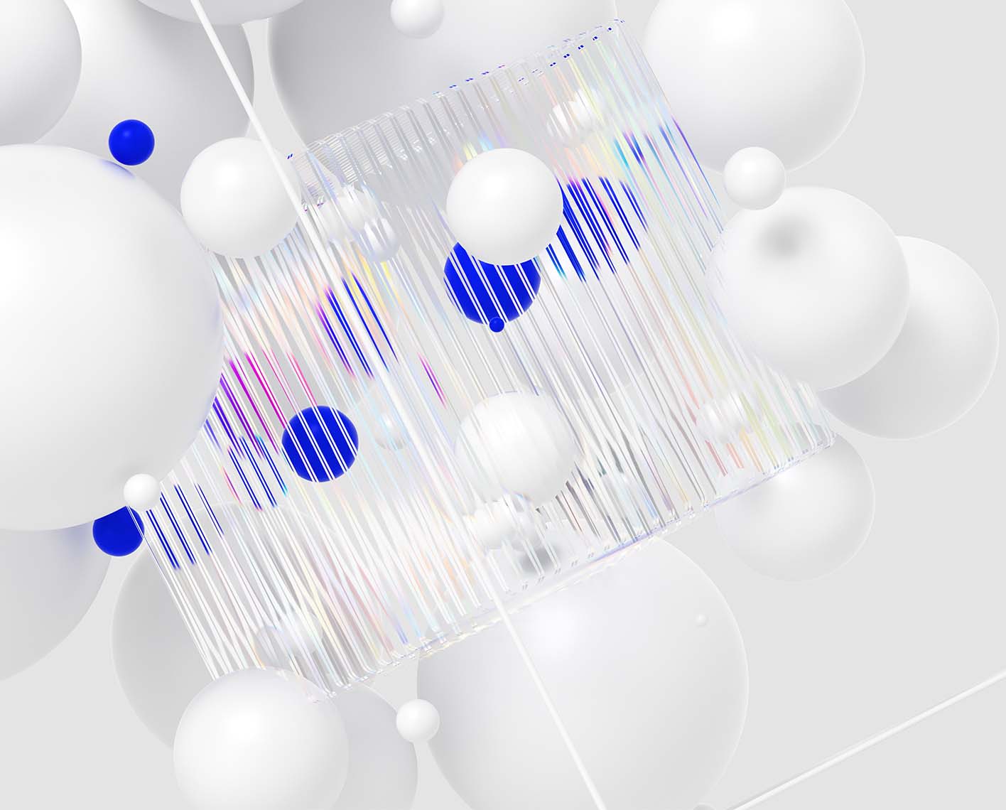 3d CGI image of white and blue spheres (ccus-carbon capture-01-hero)