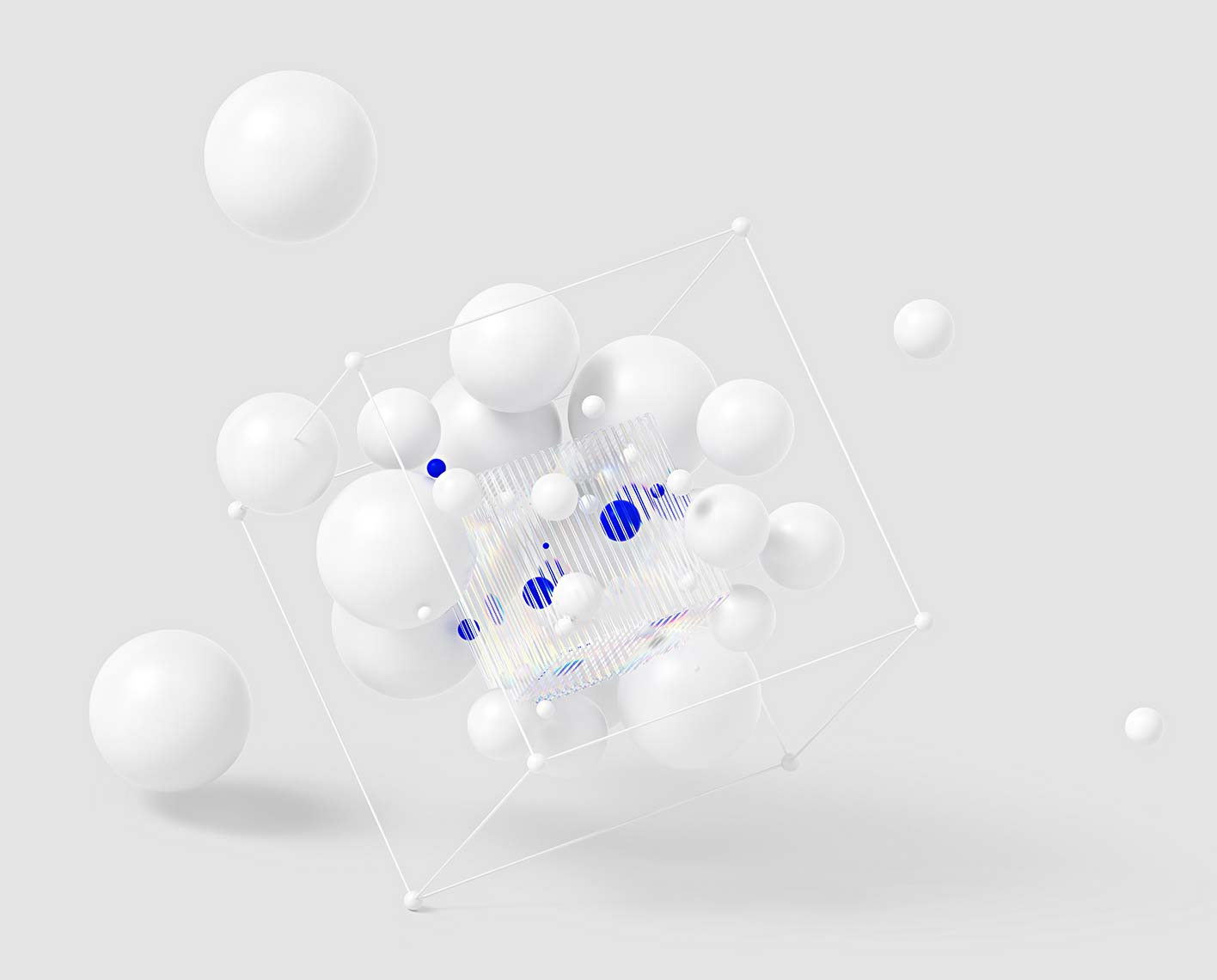 3D Abstract Image for Carbon Capture Sequestration Hero Solution