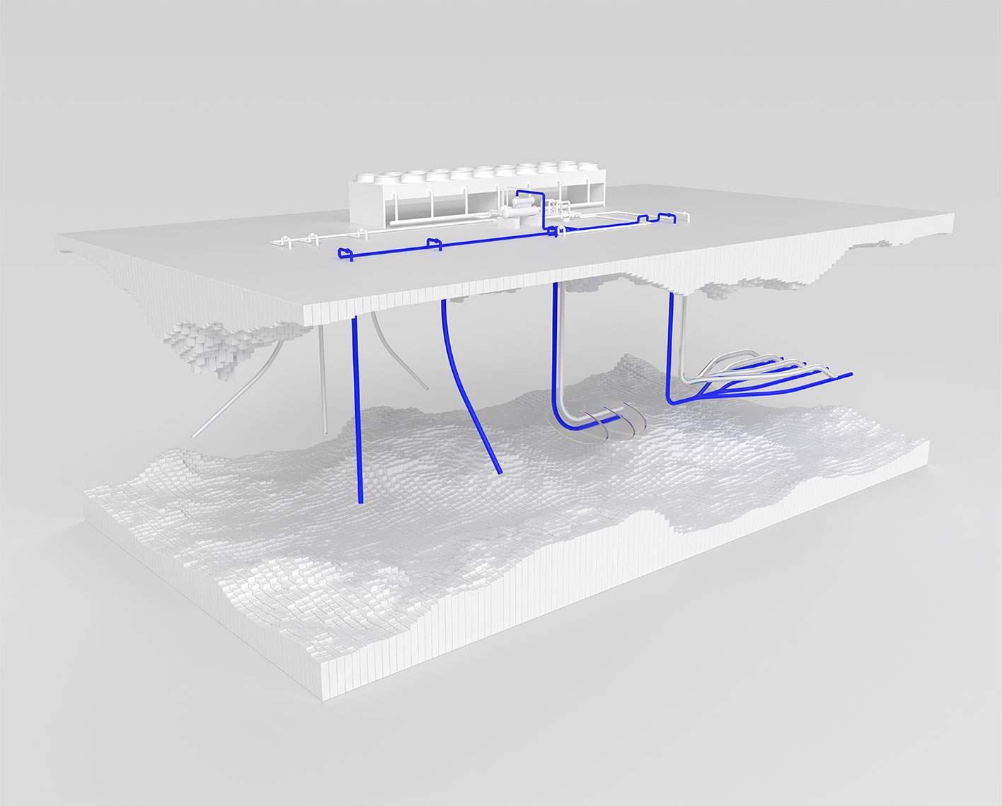 Geothermal exploration drilling.