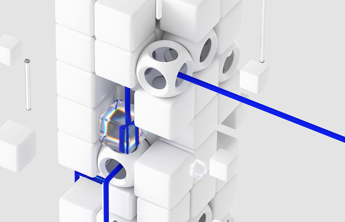 3D Abstract Render Close-up from the Performance Assurance Hero Solution
