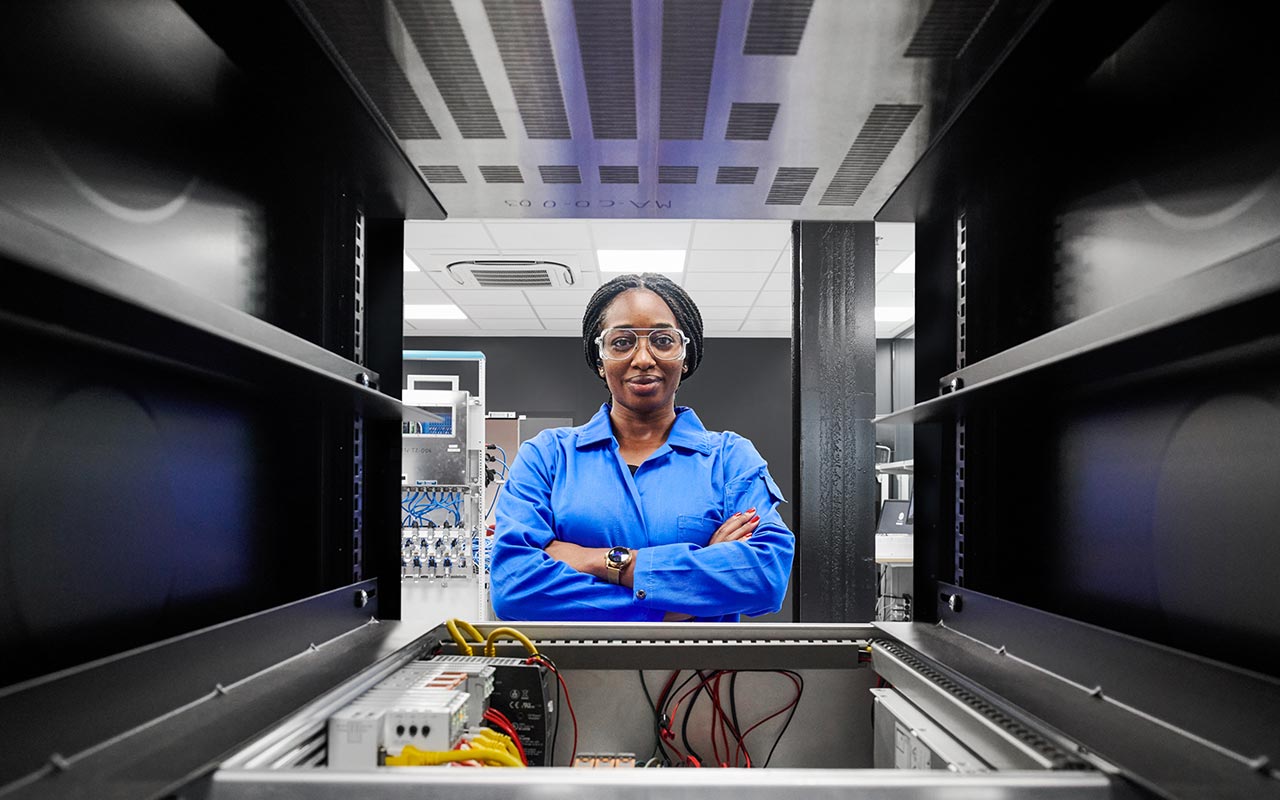 person in a lab
