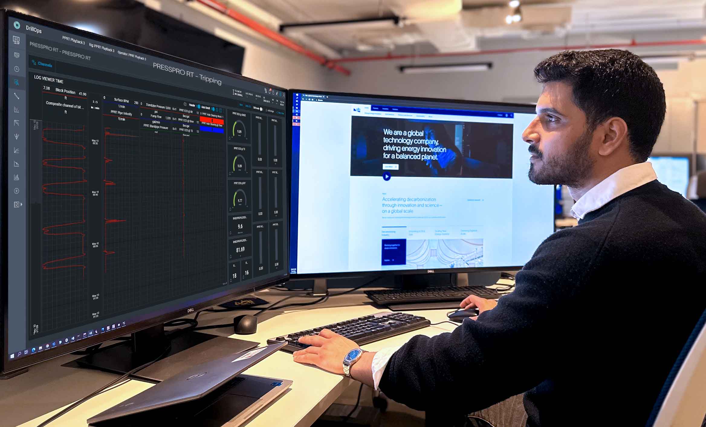 PRESSPRO RT real-time downhole performance measurement software.