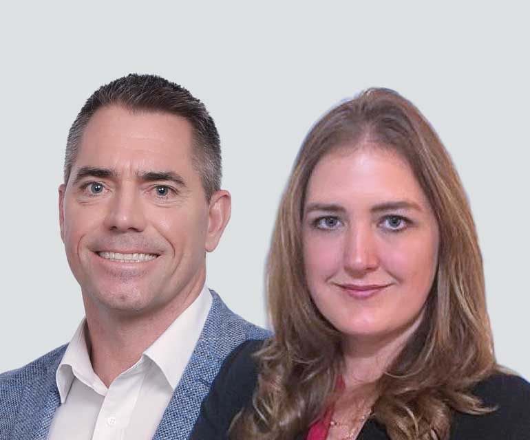 Mike Bullard and Mandy Maget.