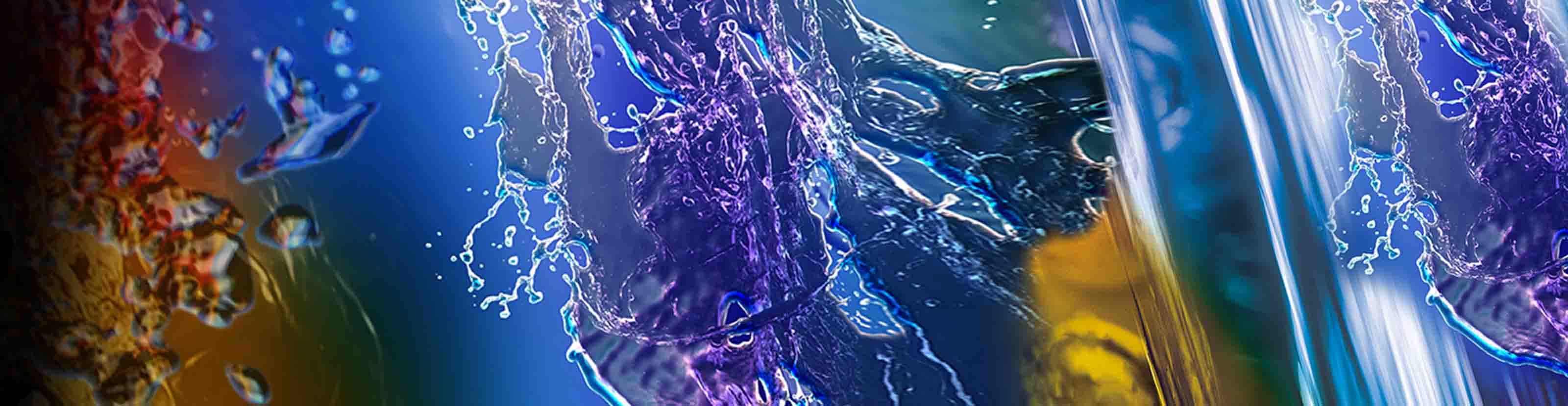 Multicolored fluids.