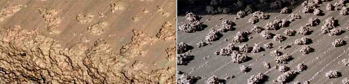 Before and after SILDRIL system shows more solid cuttings.