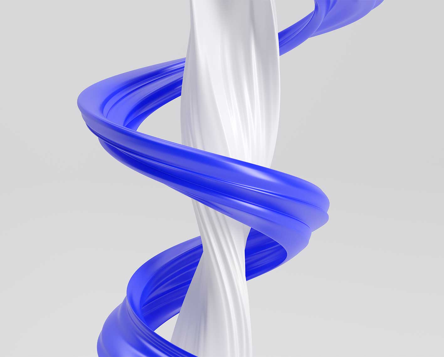 render of orange liquid on blue cylinder