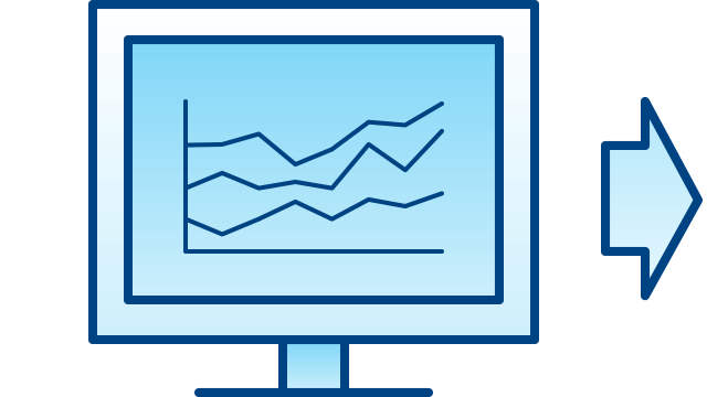 Data visualization icon.