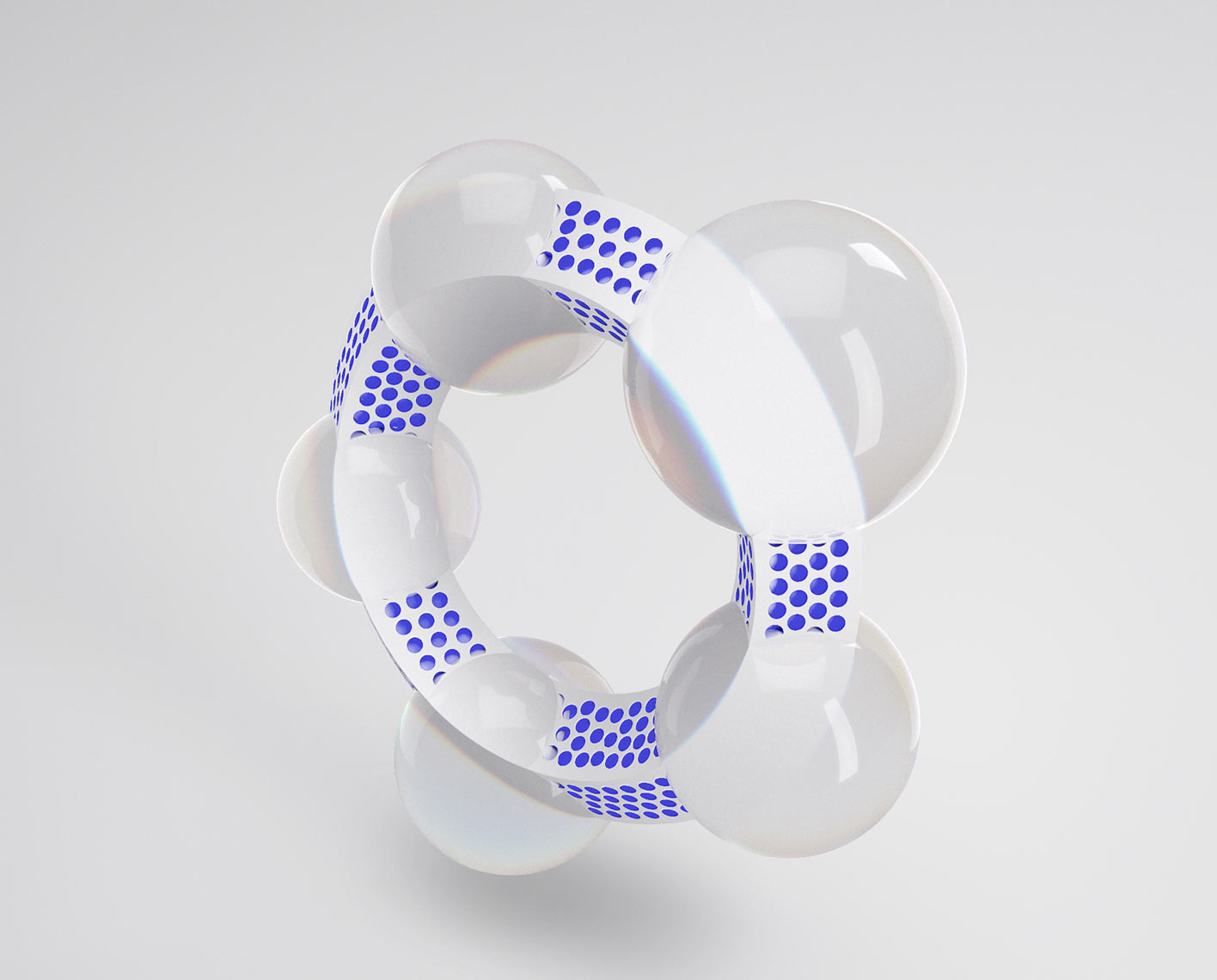 3D abstract representation of oil and gas corrosion inhibitors