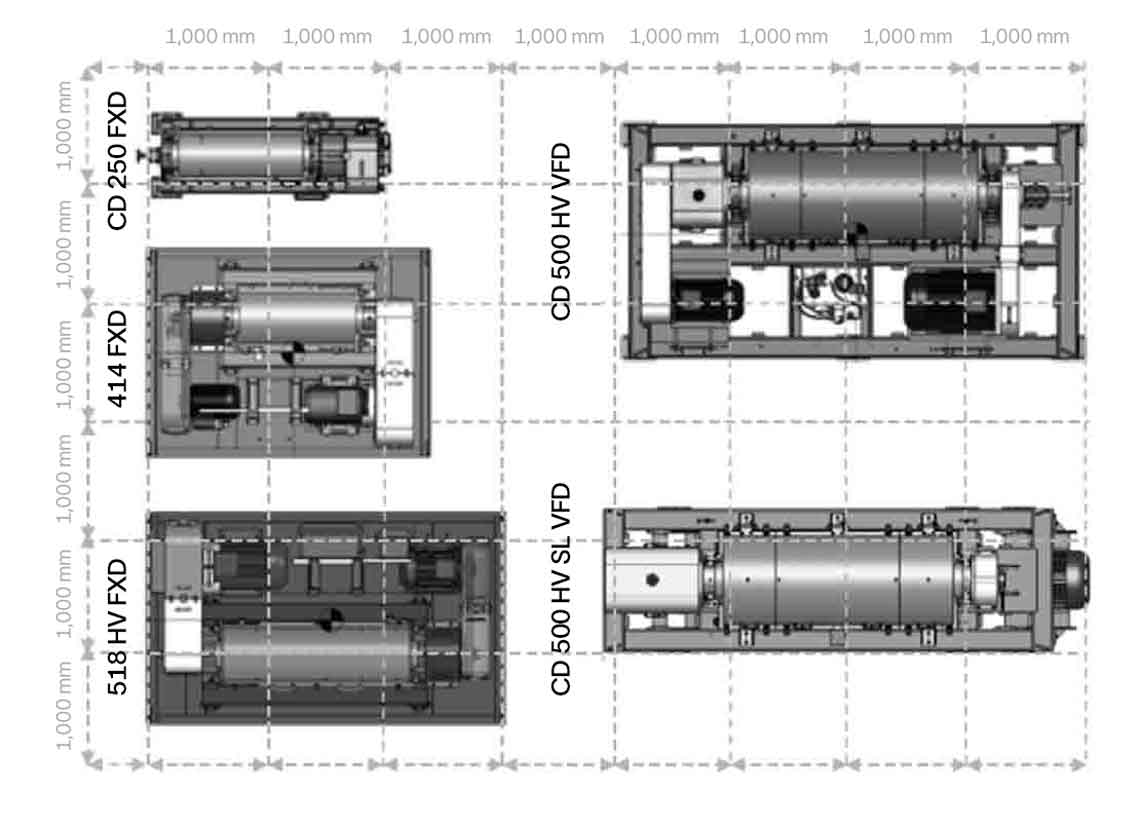 Moving parts comparison drawings.