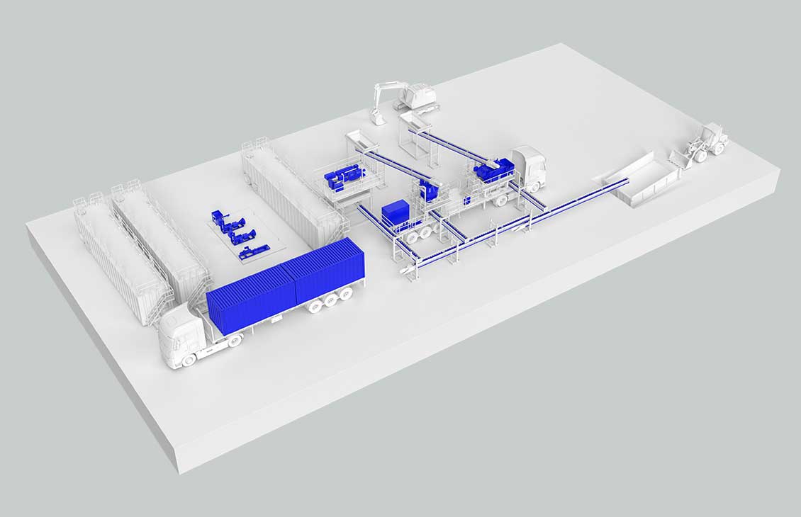 Cuttings management and recycling system.