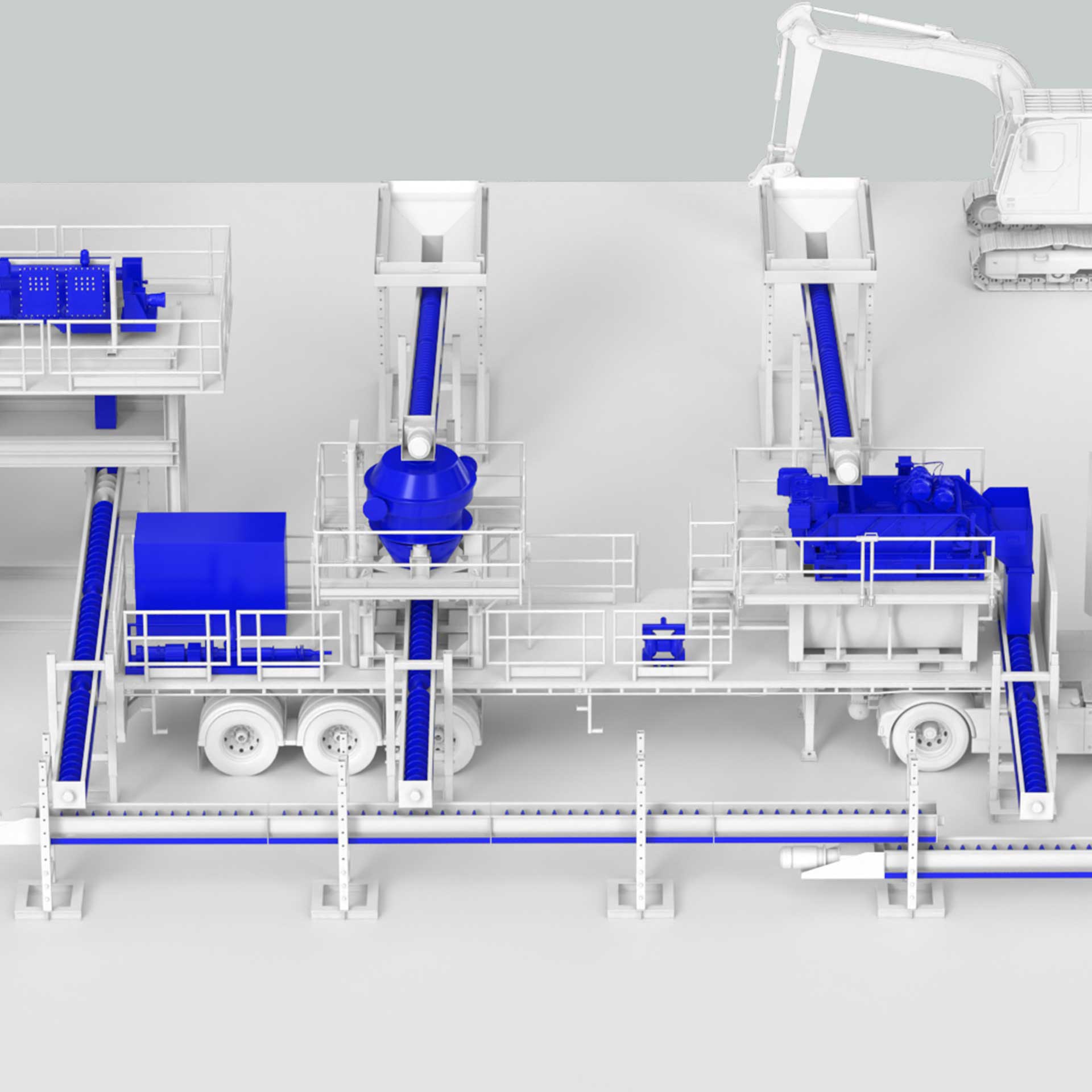 Cuttings management and recycling system.
