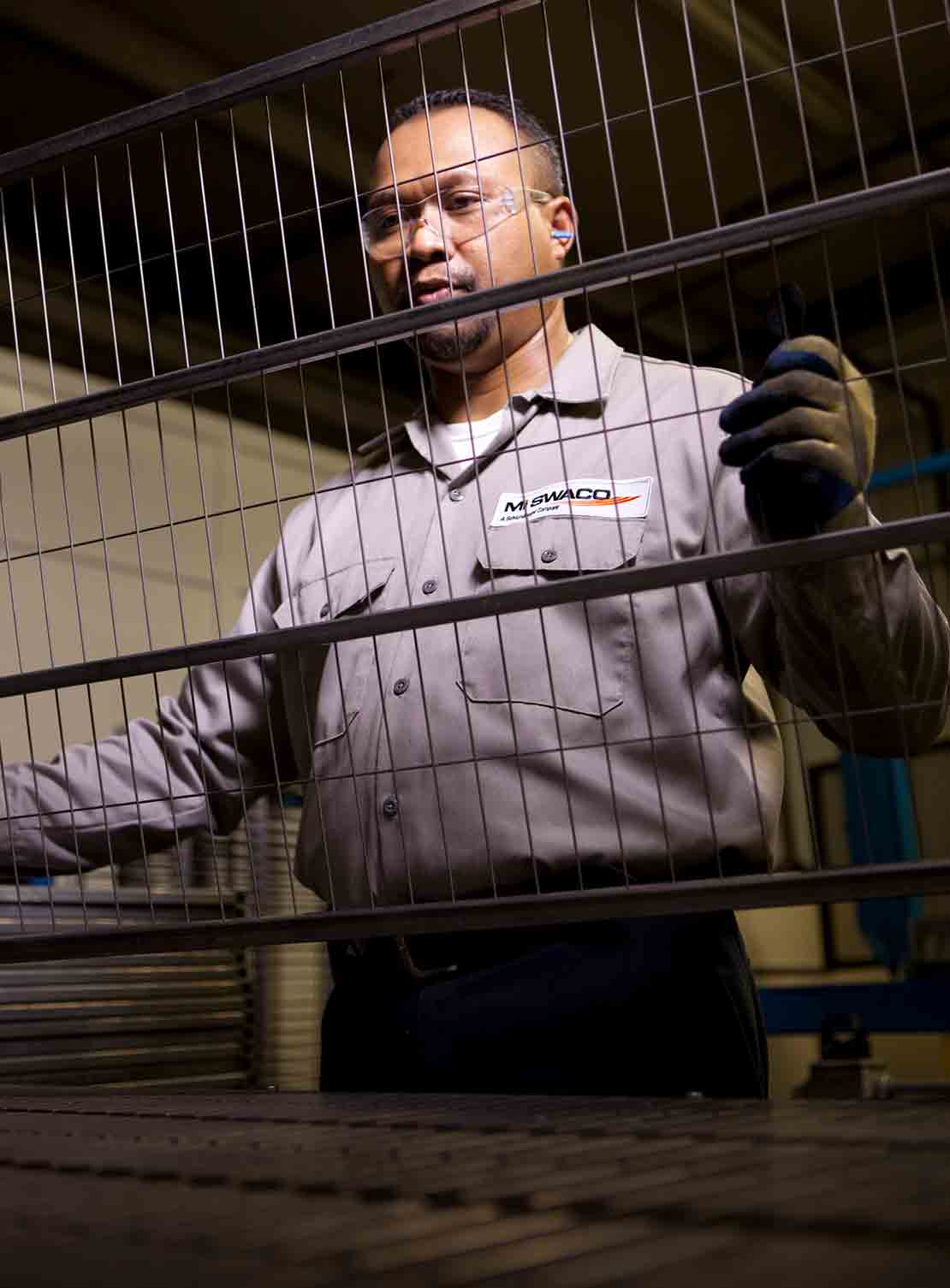 Worker Looking at Screens