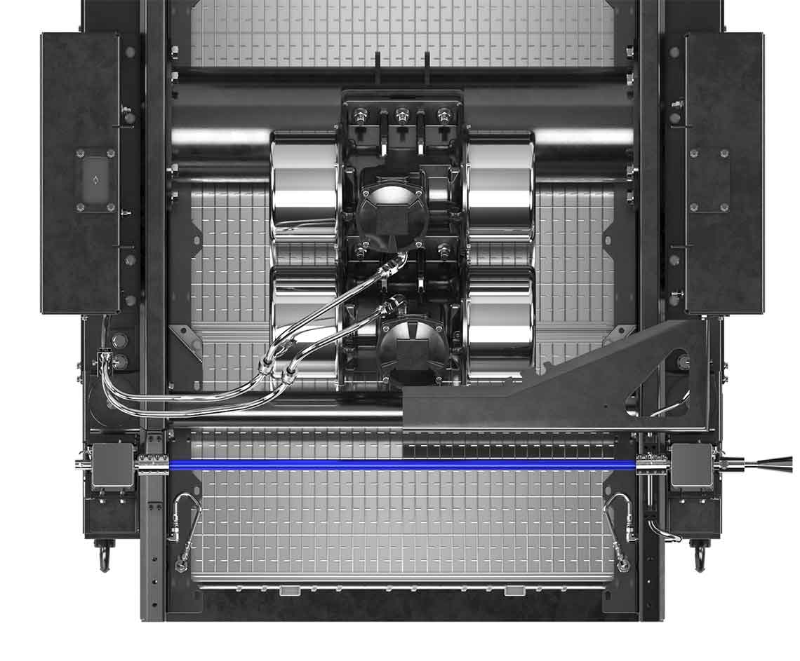 Close-up of the screen shaker Mongoose Max