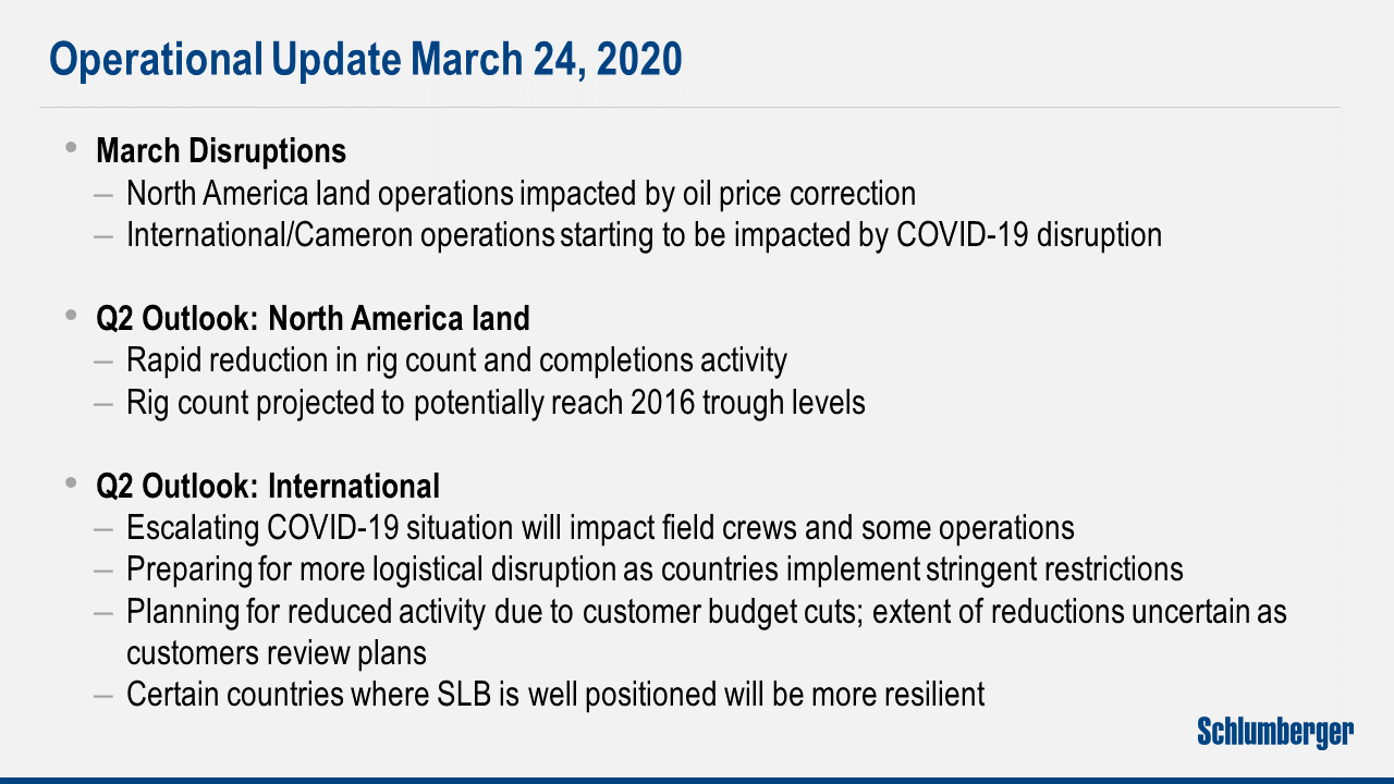 Le Peuch Interview Comments at Scotia Howard Weil Energy Conference 2020