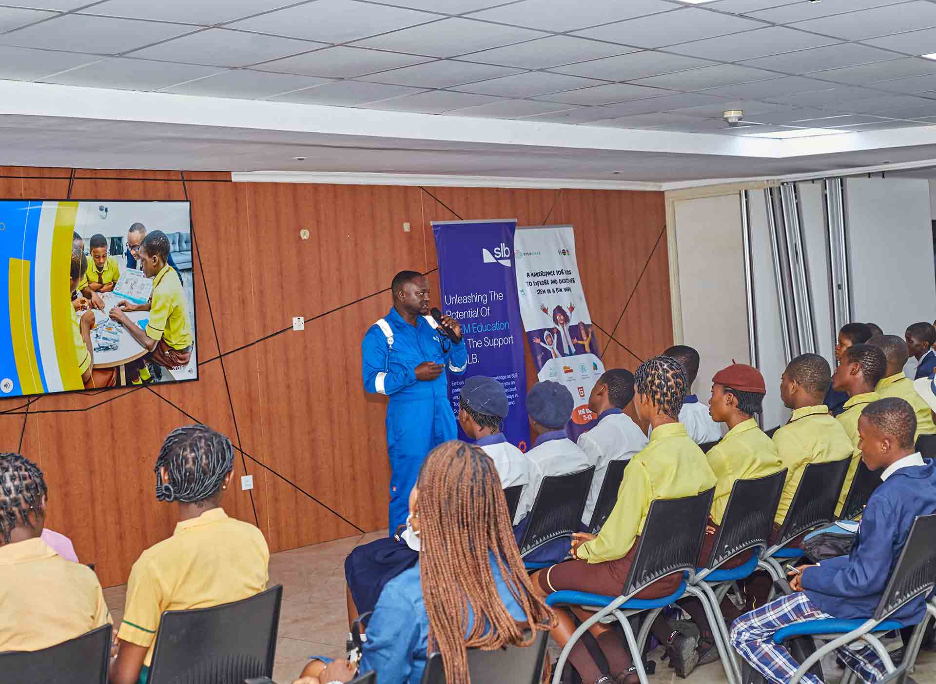 Engaging with students on innovation, problem-solving, and the possibilities of STEM.