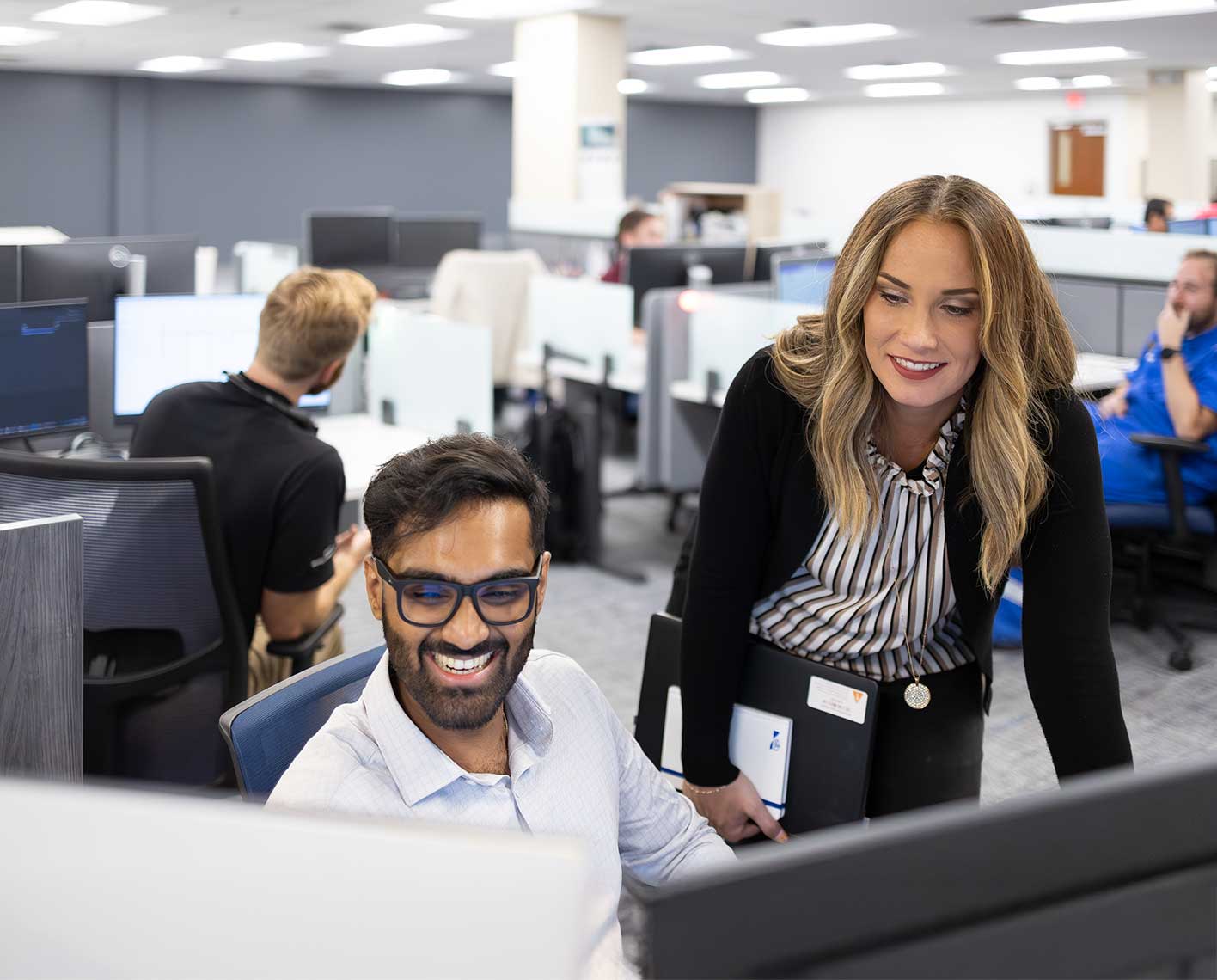 People in an office