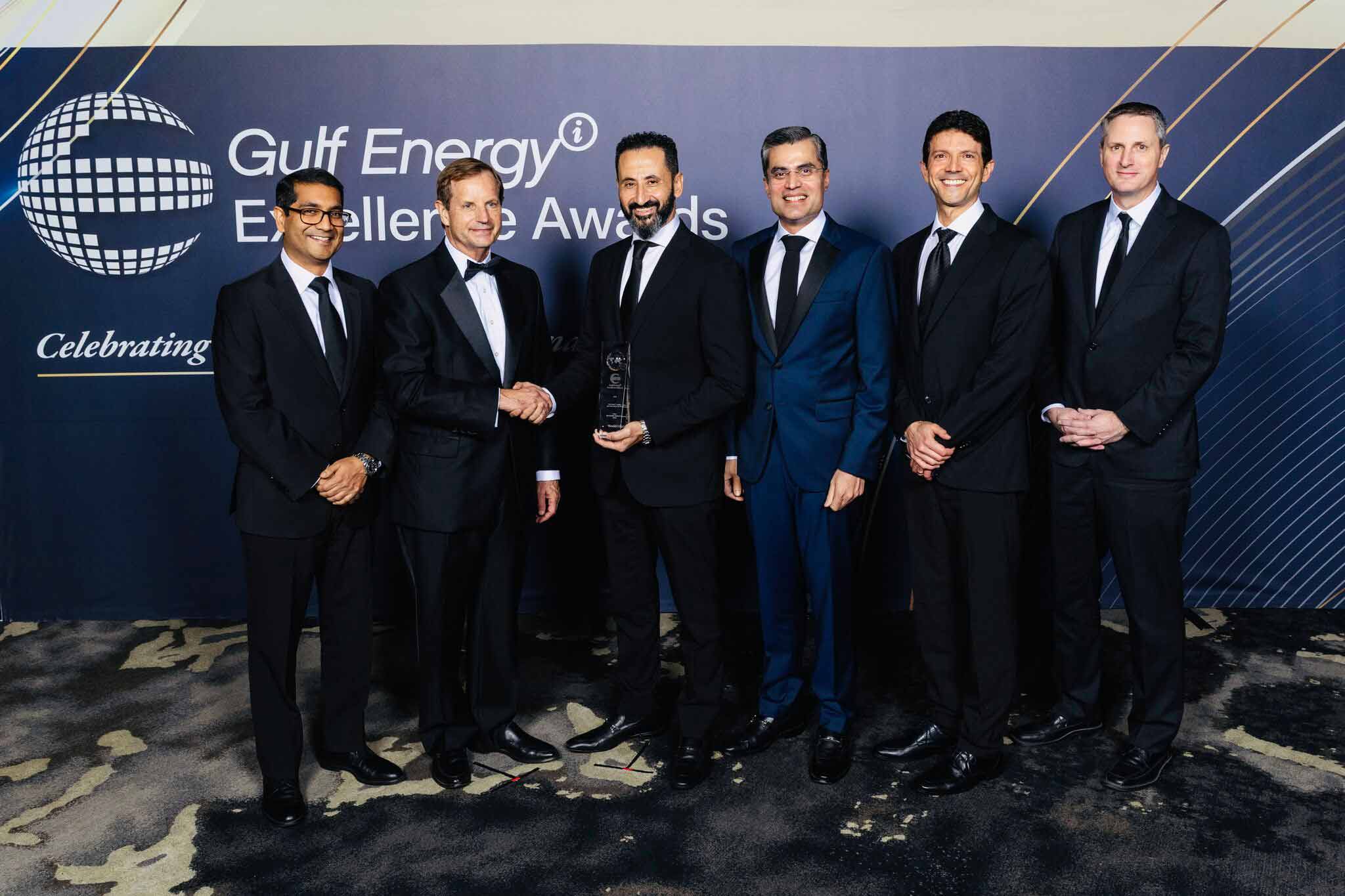 SLB team members at the 2025 Gulf Energy Information Excellence Awards.