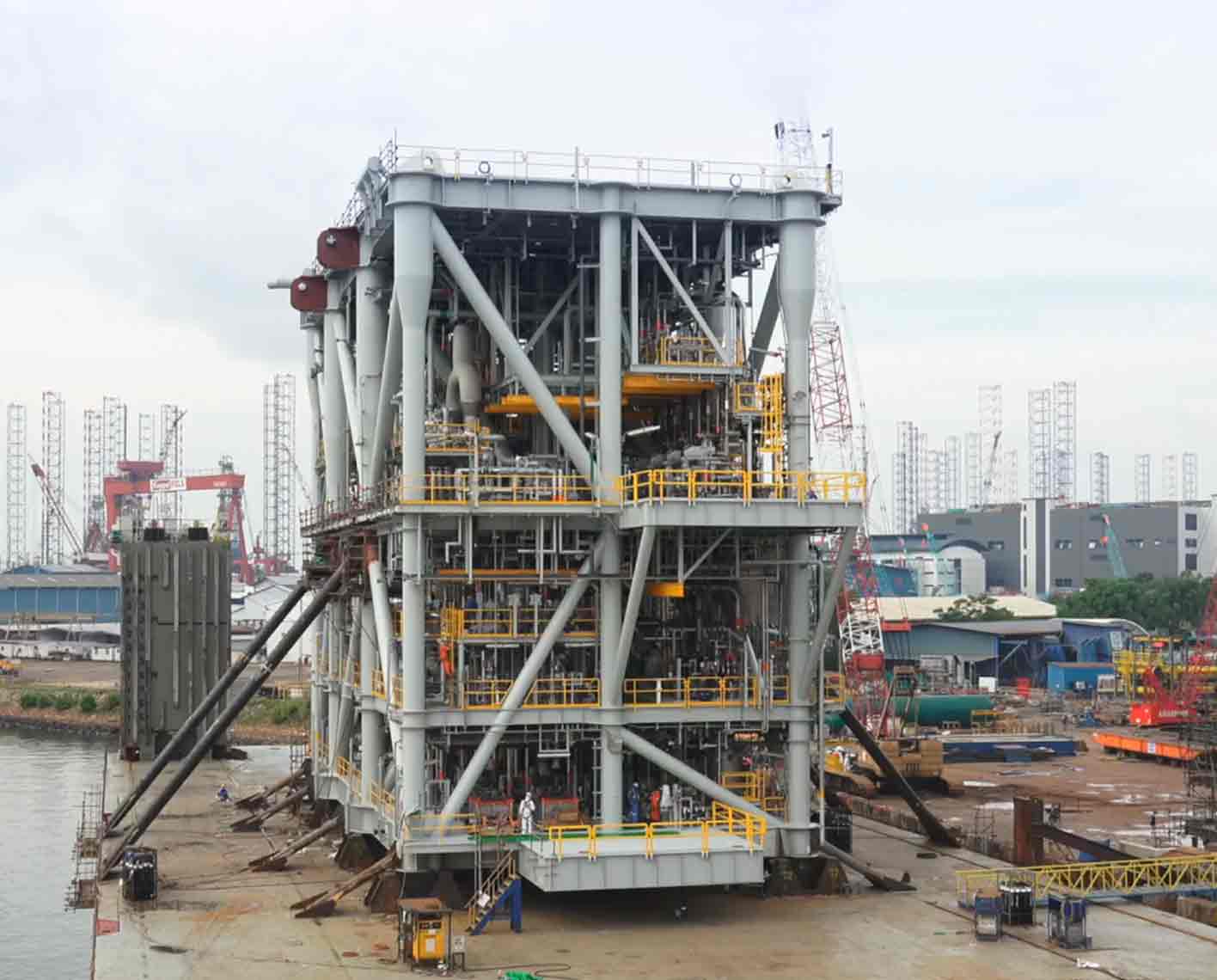 Image of PureMEG monoethylene glycol (MEG) reclamation and regeneration system aboard a vessel.