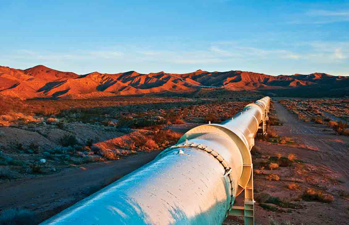 Pipeline in the desert